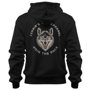 Join The Pack Wolf Graphic Heavyweight Crossover Hoodie
