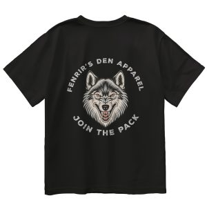 Join The Pack Wolf Oversized Graphic Tee