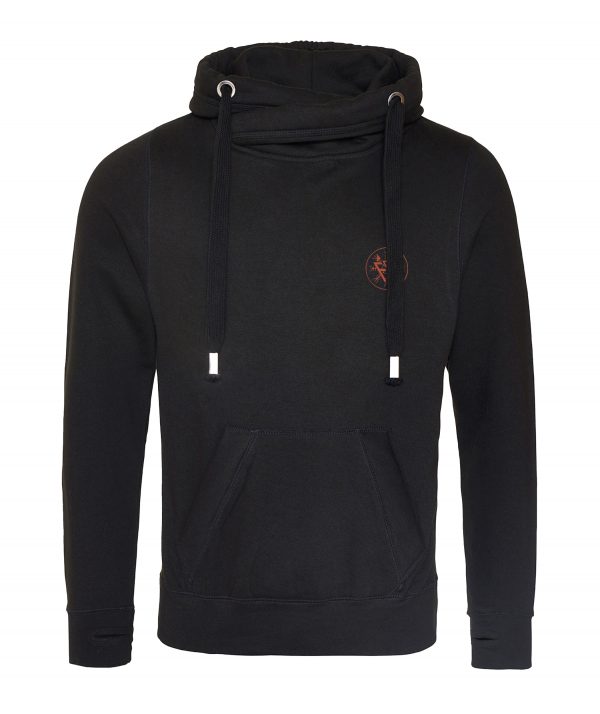Skull and Roses Graphic Heavyweight Crossover Hoodie - Image 2