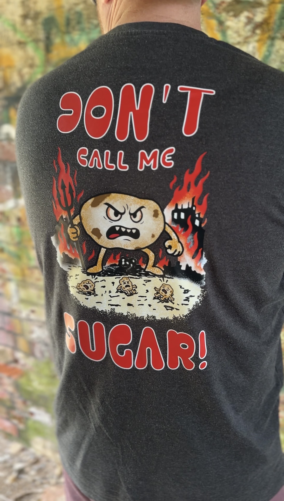 Don’t Call Me Sugar Oversized Graphic Tee - Image 2