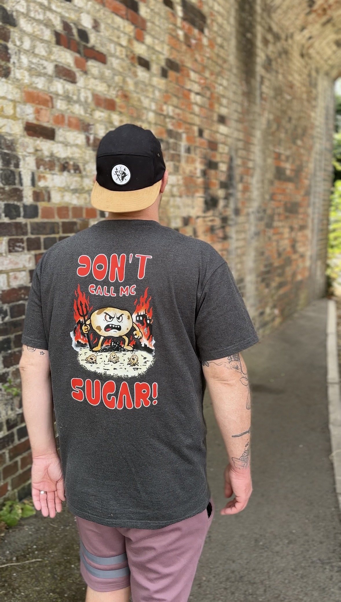 Don’t Call Me Sugar Oversized Graphic Tee - Image 3